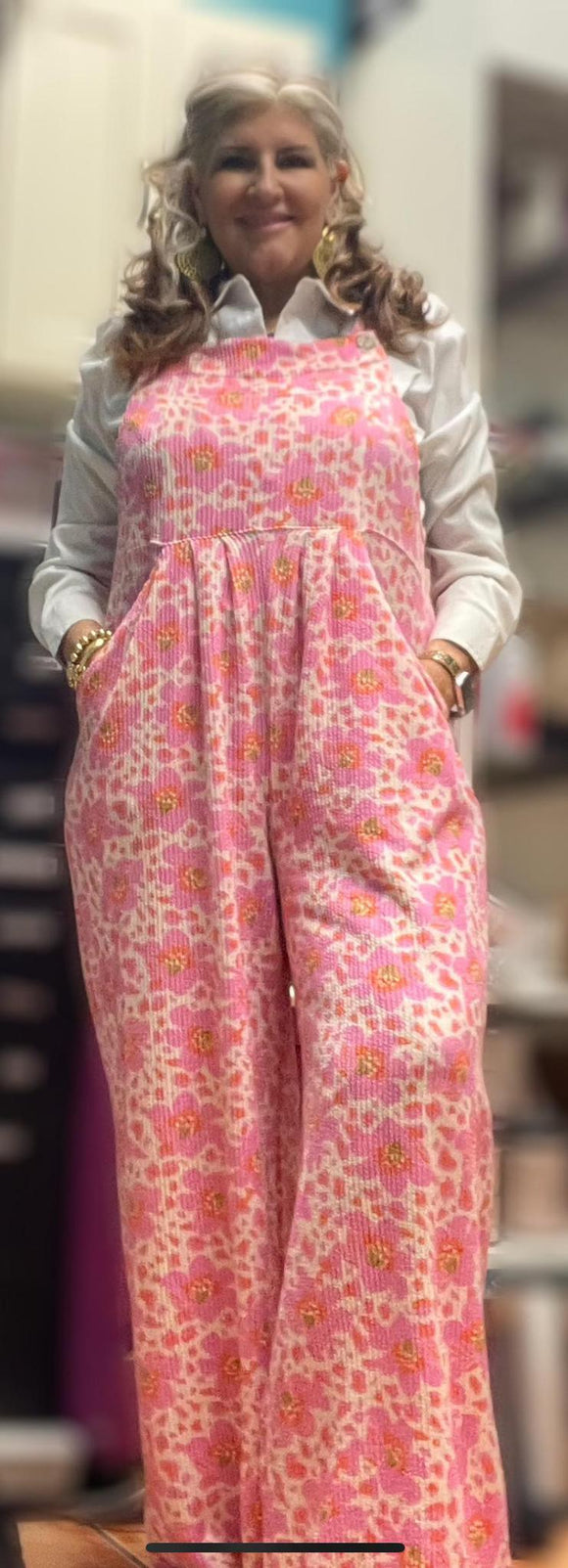 FLORAL OVERALLS