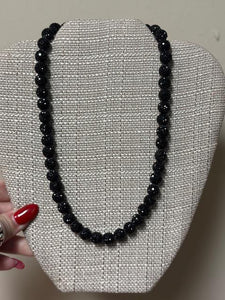 Black Crystal Necklace