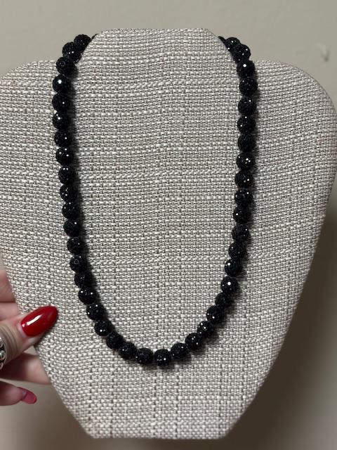 Black Crystal Necklace