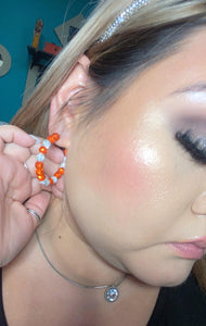 Rhinestone Hoop Earrings
