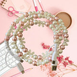 Pink & White Bow Pearl Beaded 4-in-1 Charger