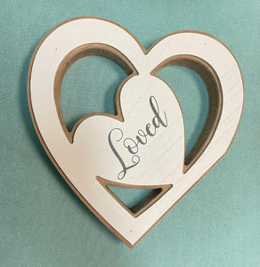 heart  loved wall decor