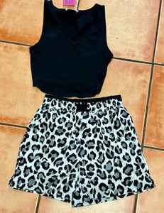 Gray Leopard Boxer Shorts