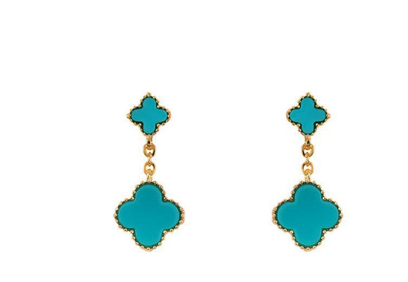 Turquoise Flower Earring
