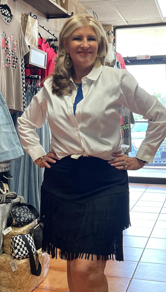 Fort Worth Fringe Skirt