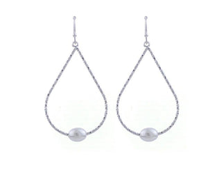 Silver Pearl Earrings