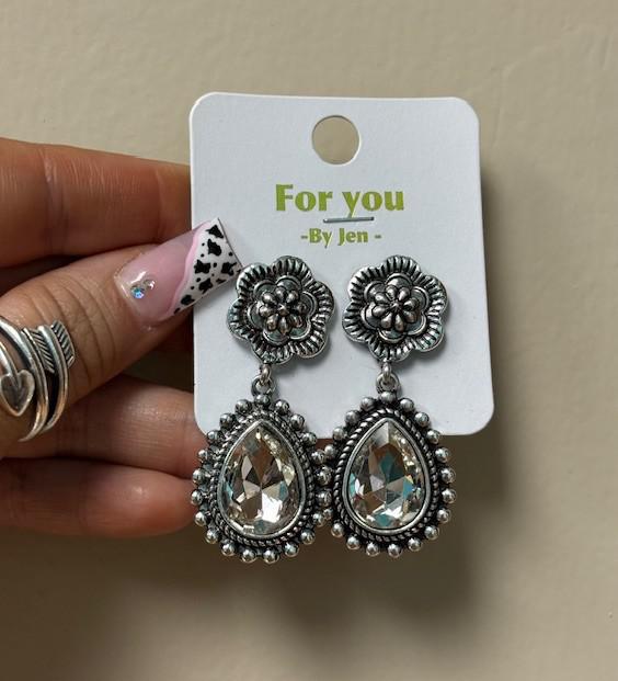 Silver Squash Earrings