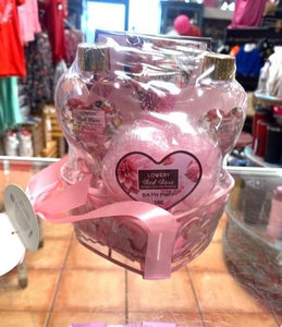 Red Rose Bath Set