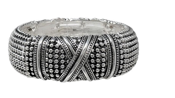 Silver Burnish Bracelet