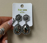 Silver Squash Earrings