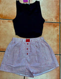 Red Stripe Boxer Shorts