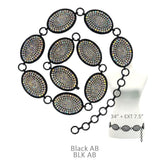 Black AB Concho Belt
