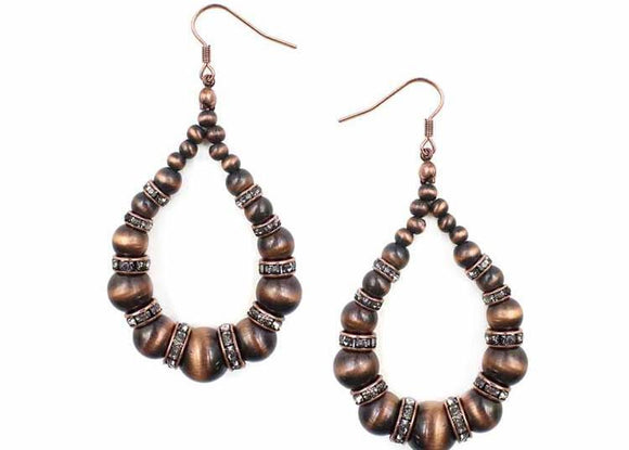 Navajo Pearl Teardrop Earring