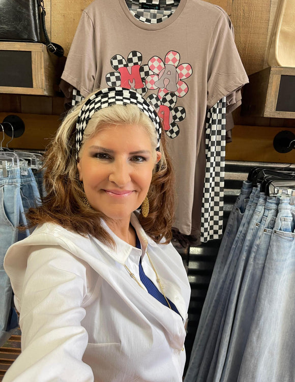 Checkered Headband