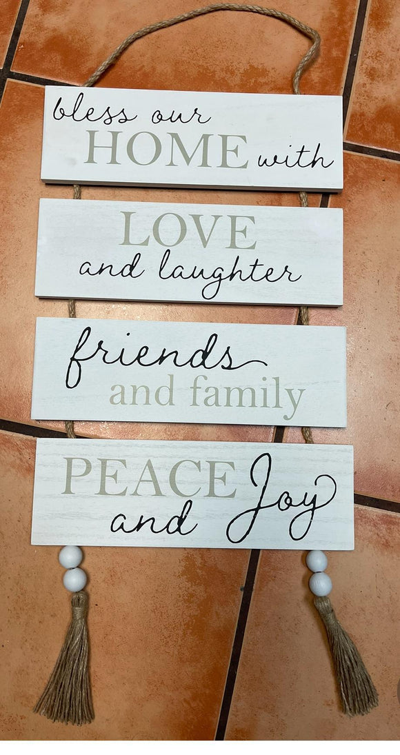 bless our home hanger