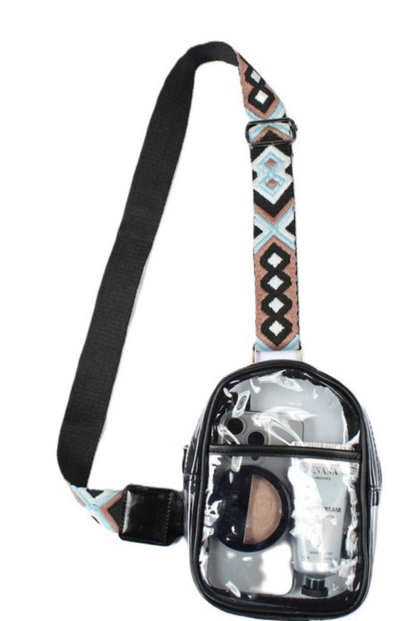 Clear Aztec Sling Bag