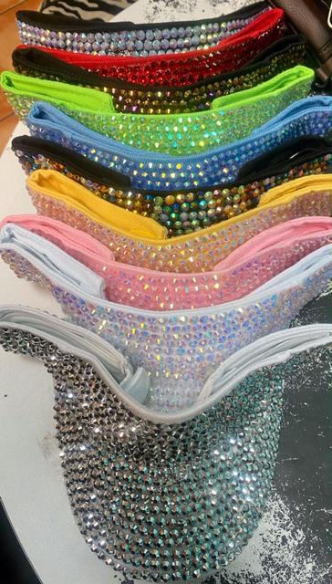 Rhinestone Visors