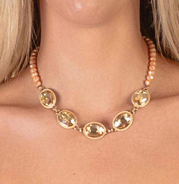 Gold And Topaz Necklace