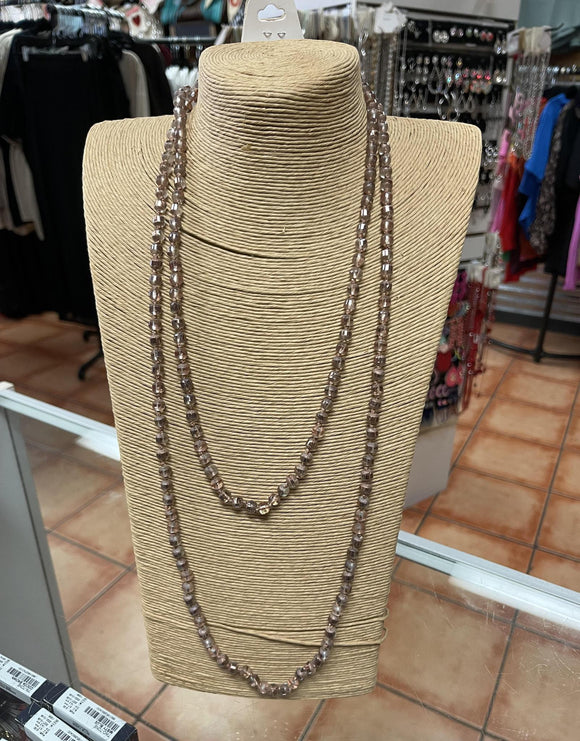 Rose Gold Beaded Necklace
