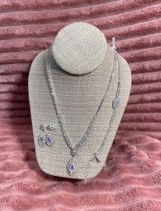 AB Elegant Necklace Set With Bracelet