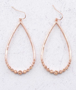 Rose Gold oval Earrings