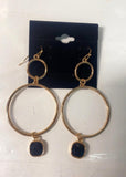 Hoop Tear Drop Earrings