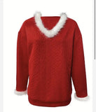 Christmas Top V-Neck Sweatshirt