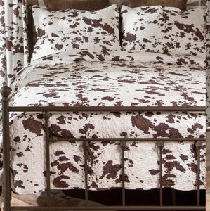 Wrangler Cowhide Quilt Set