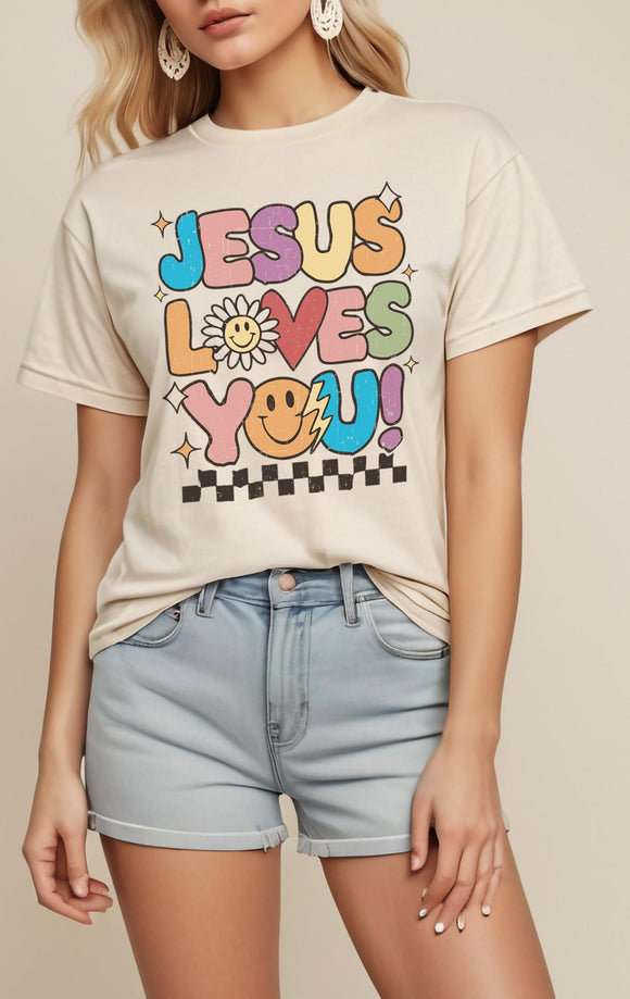 JESUS LOVES YOU TEE