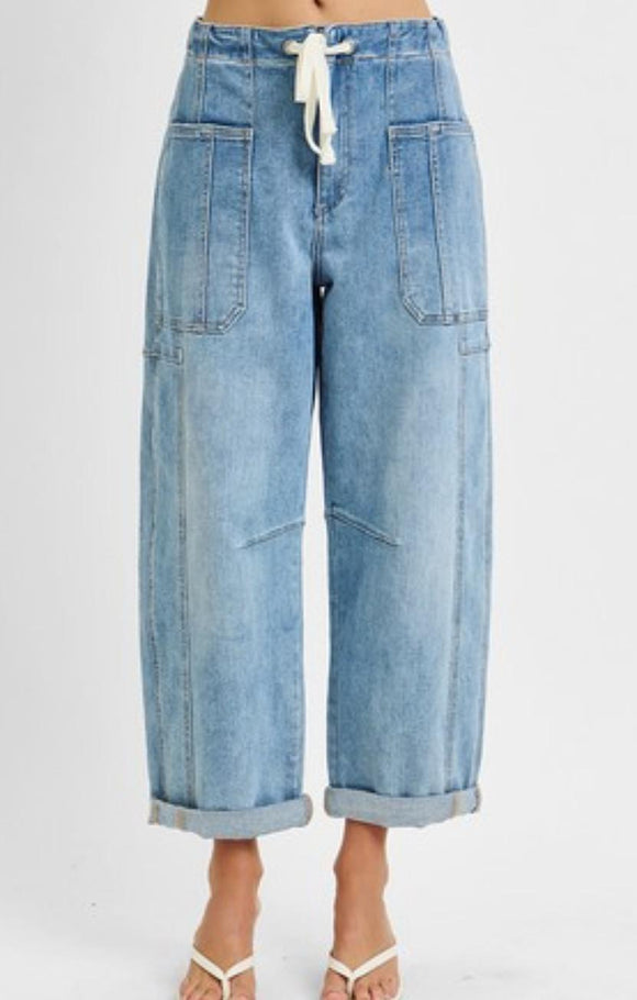 Risen Wide Barrel Cargo Jeans