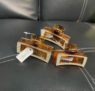 Brown And Clear Hair Clip