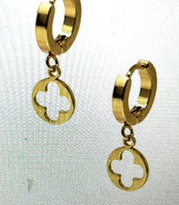 Gold Flower Earrings