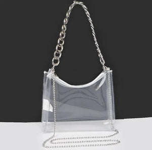 Silver and Clear Purse