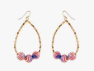 Gold Flag Earrings