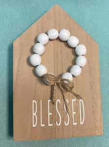 beaded blessed decor