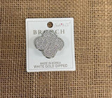 Clear Stone Brooch