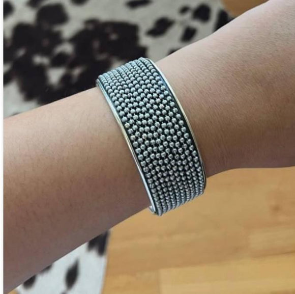 Silver Burnish Cuff