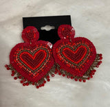 Heart Sequins Earrings