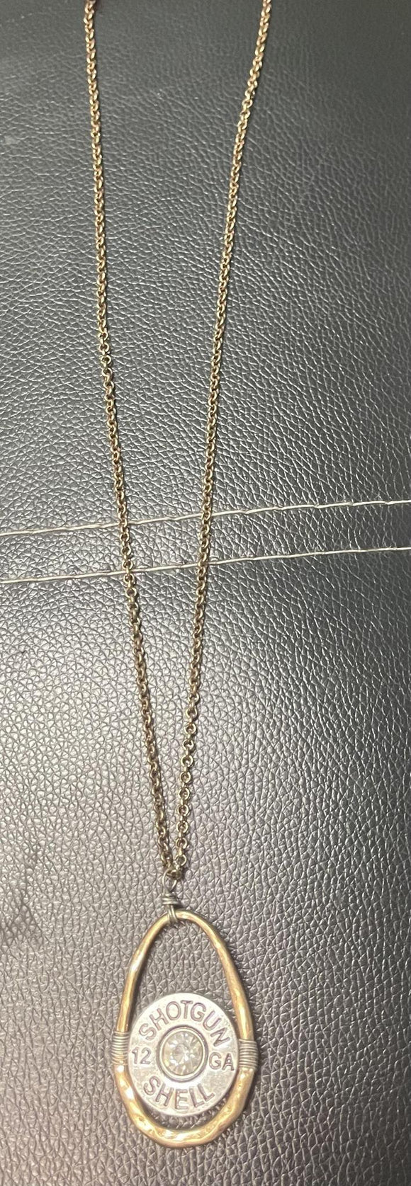 Gold Shot Gun Necklace