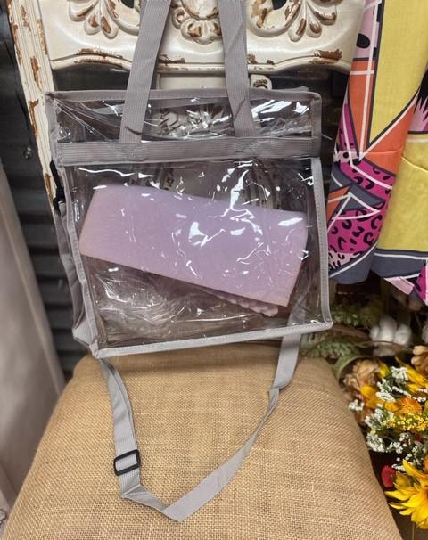 Clear Gray Tote Bag
