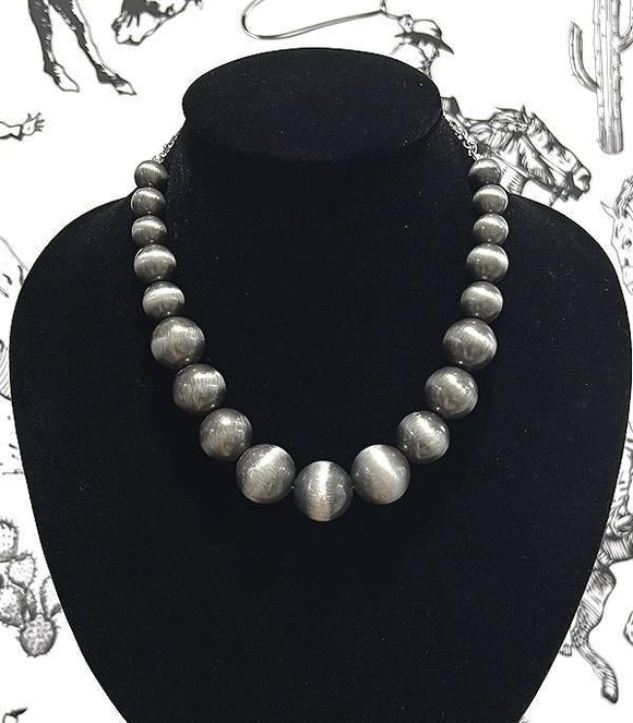 Silver Navajo Chunky Necklace