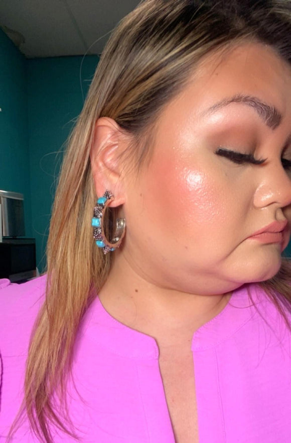 Silver and Turquoise Earrings
