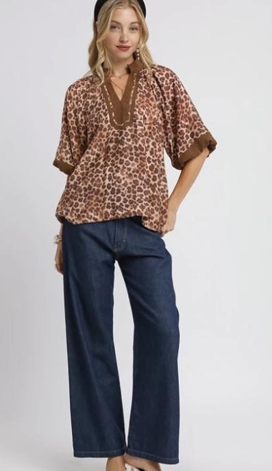 LEOPARD PRINT BLOUSE
