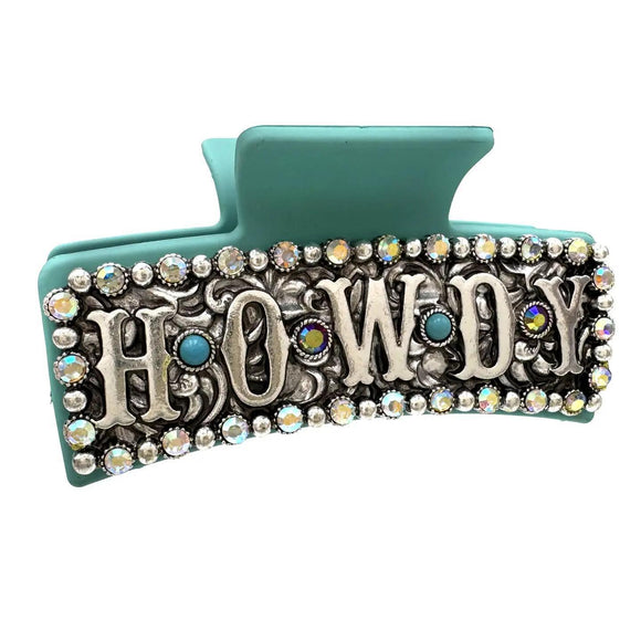 Howdy Turquoise Hair Claw