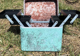 Turquoise Herd Makeup Box