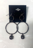 Hoop Tear Drop Earrings