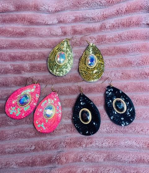Sequins Drop Earrings
