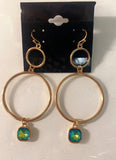 Hoop Tear Drop Earrings
