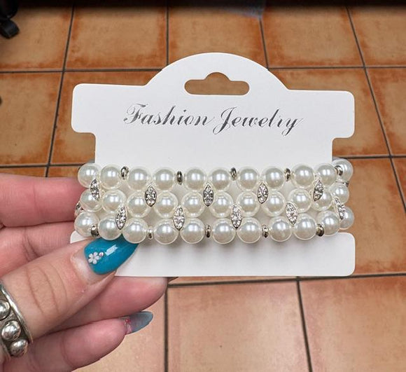 3 Strand Pearl Bracelet