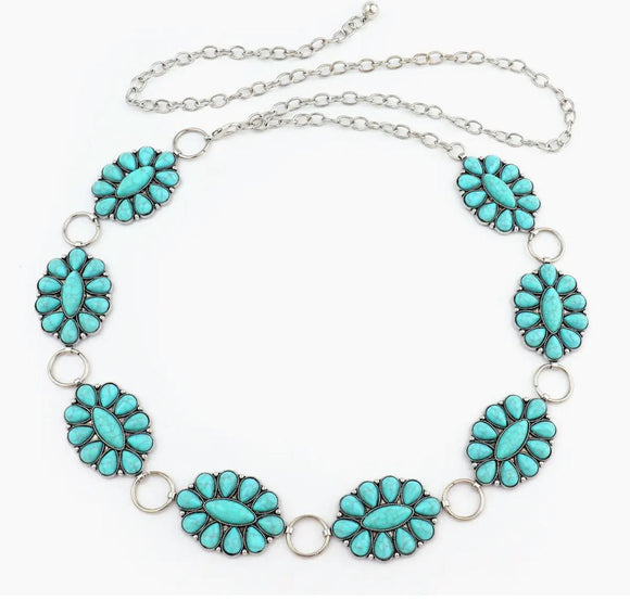 Antique Silver With Turquoise